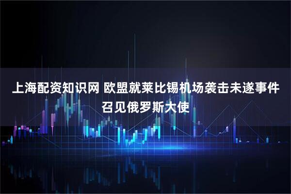 上海配资知识网 欧盟就莱比锡机场袭击未遂事件召见俄罗斯大使